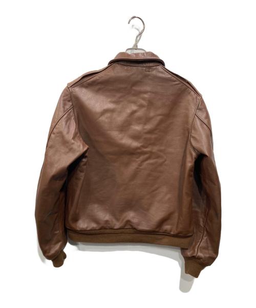 INSIGNIA LEATHER（インシグニアレザー）INSIGNIA LEATHER (インシグニアレザー) A-2フライトジャケット ブラウン サイズ:40の古着・服飾アイテム
