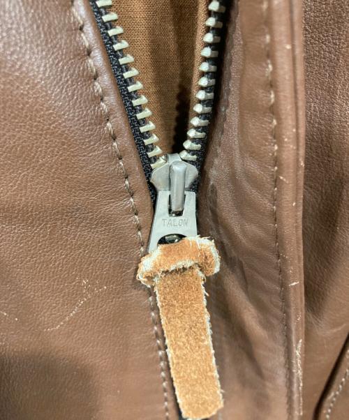 INSIGNIA LEATHER（インシグニアレザー）INSIGNIA LEATHER (インシグニアレザー) A-2フライトジャケット ブラウン サイズ:40の古着・服飾アイテム