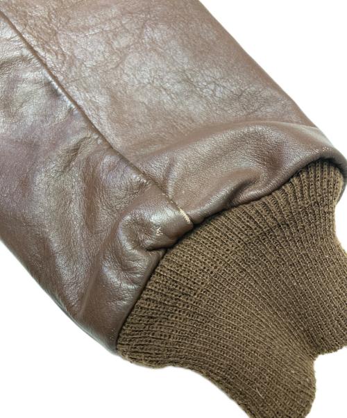 INSIGNIA LEATHER（インシグニアレザー）INSIGNIA LEATHER (インシグニアレザー) A-2フライトジャケット ブラウン サイズ:40の古着・服飾アイテム