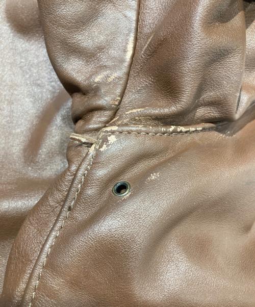 INSIGNIA LEATHER（インシグニアレザー）INSIGNIA LEATHER (インシグニアレザー) A-2フライトジャケット ブラウン サイズ:40の古着・服飾アイテム