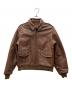 INSIGNIA LEATHER（インシグニアレザー）の古着「A-2フライトジャケット」｜ブラウン