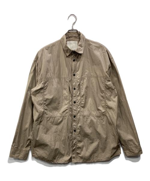 ZARA（ザラ）ZARA (ザラ) STUDIO NICHOLSON (スタジオ ニコルソン) 長袖シャツ ベージュ サイズ:XLの古着・服飾アイテム