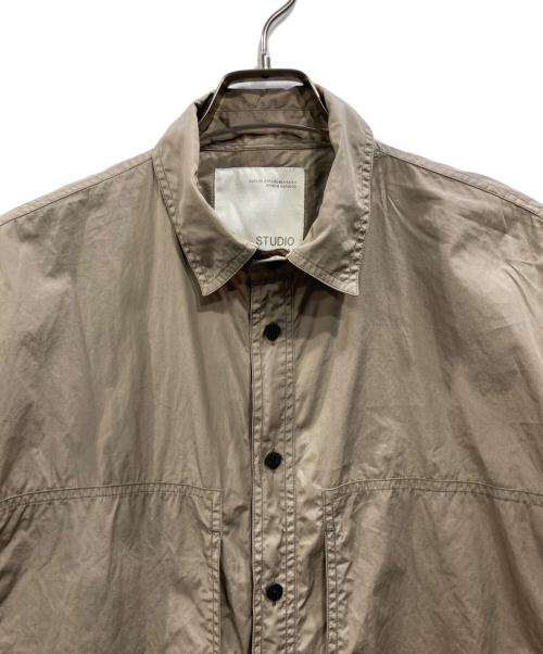 ZARA（ザラ）ZARA (ザラ) STUDIO NICHOLSON (スタジオ ニコルソン) 長袖シャツ ベージュ サイズ:XLの古着・服飾アイテム