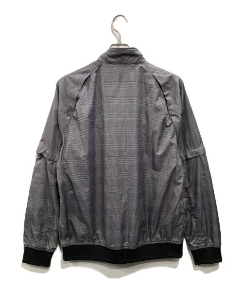 Paul Stuart（ポールスチュアート）Paul Stuart (ポールスチュアート) グレンチェックジップジャケット グレー サイズ:LLの古着・服飾アイテム