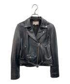 COCODEALココディール）の古着「ダブルライダースジャケット」｜ブラック