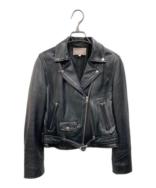 COCODEAL（ココディール）COCODEAL (ココディール) ダブルライダースジャケット ブラック サイズ:2の古着・服飾アイテム