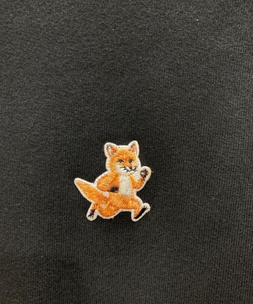 maison kitsune（メゾンキツネ）maison kitsune (メゾンキツネ) フォックス パッチ コンフォート スウェットシャツ ブラック サイズ:Lの古着・服飾アイテム