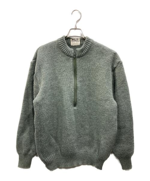 SWISS ARMY（スイスアーミー）SWISS ARMY (スイスアーミー) M-74ハーフジップニット グレー サイズ:52の古着・服飾アイテム