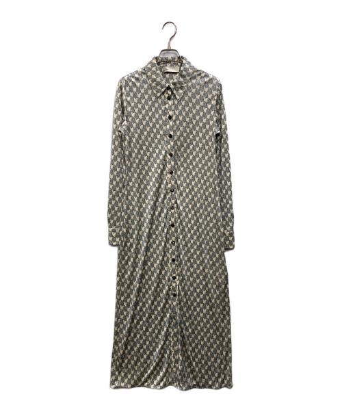 TORY BURCH（トリーバーチ）TORY BURCH (トリーバーチ) 総柄ワンピース アイボリー サイズ:4の古着・服飾アイテム