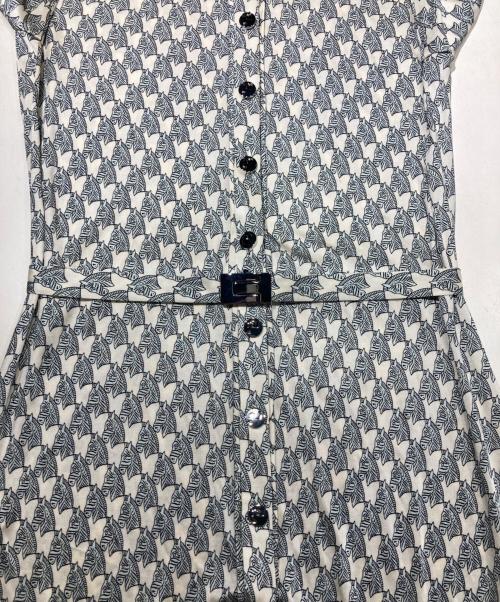 TORY BURCH（トリーバーチ）TORY BURCH (トリーバーチ) 総柄ワンピース アイボリー サイズ:4の古着・服飾アイテム