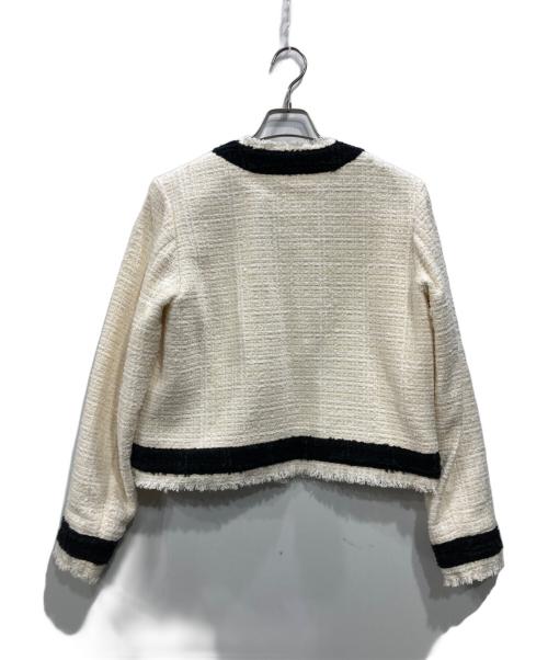 Whim Gazette（ウィムガゼット）Whim Gazette (ウィムガゼット) ツイードジャケット アイボリー サイズ:Fの古着・服飾アイテム