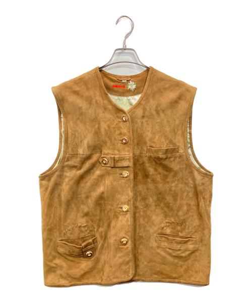 country maddox（カントリーマドックス）country maddox (カントリーマドックス) スウェードベスト ブラウン サイズ:42の古着・服飾アイテム