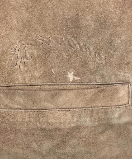 country maddox（カントリーマドックス）country maddox (カントリーマドックス) スウェードベスト ブラウン サイズ:42の古着・服飾アイテム