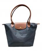 LONGCHAMPロンシャン）の古着「ルプリアージュMトートバッグ」｜グレー