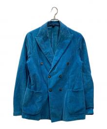 Bagutta（バグッタ）の古着「GIAN コーデュロイダブルジャケット」｜ブルー