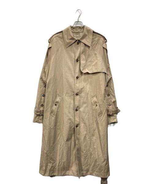 H&M（エイチアンドエム）H&M (エイチアンドエム) rokh (ロク) ボタンディテールツイルトレンチコート ベージュ サイズ:Mの古着・服飾アイテム