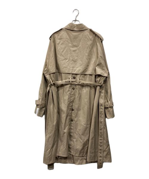 H&M（エイチアンドエム）H&M (エイチアンドエム) rokh (ロク) ボタンディテールツイルトレンチコート ベージュ サイズ:Mの古着・服飾アイテム