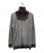 DIESELディーゼル）の古着「ジップアップスウェット」｜グレー