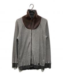 DIESEL（ディーゼル）の古着「ジップアップスウェット」｜グレー