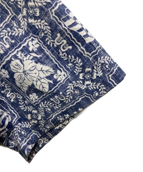 reyn spooner（レイン スプナー）reyn spooner (レイン スプナー) プルオーバーアロハシャツ ネイビー サイズ:Lの古着・服飾アイテム