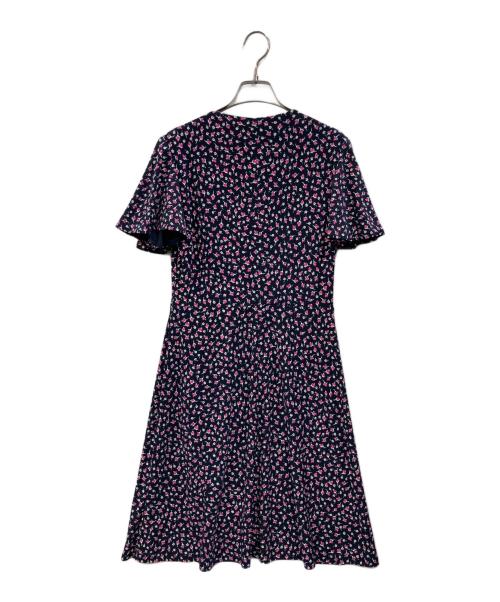 LAUREN RALPH LAUREN（ローレンラルフローレン）LAUREN RALPH LAUREN (ローレンラルフローレン) 半袖ワンピース ネイビー×ピンク サイズ:4の古着・服飾アイテム