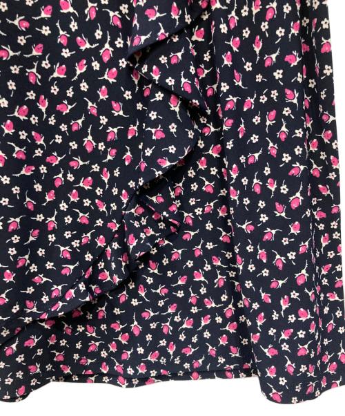 LAUREN RALPH LAUREN（ローレンラルフローレン）LAUREN RALPH LAUREN (ローレンラルフローレン) 半袖ワンピース ネイビー×ピンク サイズ:4の古着・服飾アイテム