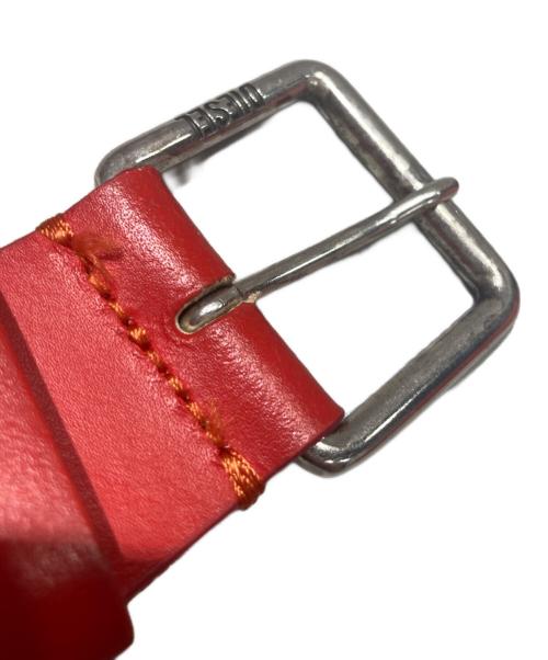 DIESEL（ディーゼル）DIESEL (ディーゼル) レザーベルト レッド サイズ:95/38の古着・服飾アイテム