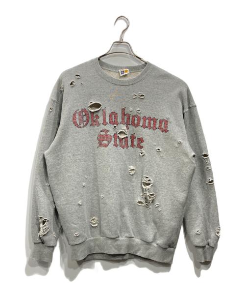 FREAK'S STORE（フリークスストア）FREAK'S STORE (フリークストア) ダメージ加工スウェット グレー サイズ:Mの古着・服飾アイテム