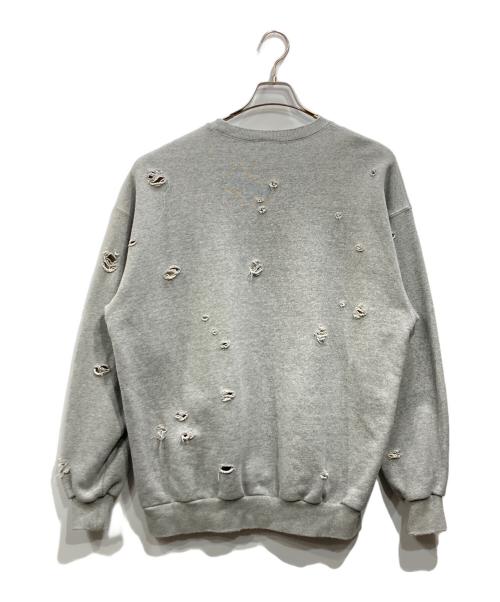 FREAK'S STORE（フリークスストア）FREAK'S STORE (フリークストア) ダメージ加工スウェット グレー サイズ:Mの古着・服飾アイテム