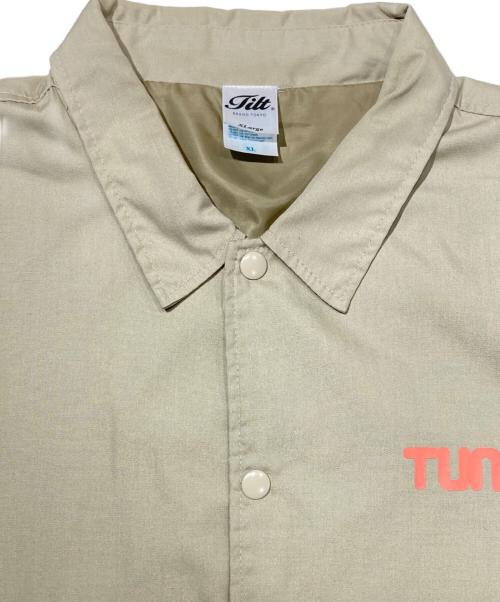 TILT（ティルト）TILT (ティルト) TUNES T/C Coach Jacket ベージュ サイズ:XLの古着・服飾アイテム