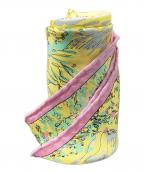 manipuriマニプリ）の古着「フロートマーケットプリントスカーフ」｜イエロー