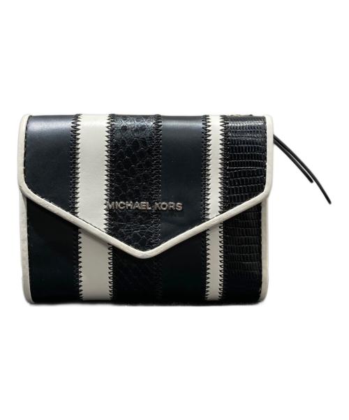 MICHAEL KORS（マイケル・コース）MICHAEL KORS (マイケルコース) 2つ折り財布 ブラックの古着・服飾アイテム