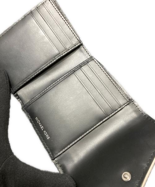 MICHAEL KORS（マイケル・コース）MICHAEL KORS (マイケルコース) 2つ折り財布 ブラックの古着・服飾アイテム