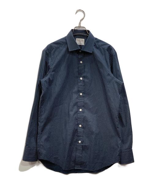 Brilla per il gusto（ブリッラ ペル イルグースト）Brilla per il gusto (ブリッラ ペル イルグースト) ドットシャツ ネイビー サイズ:40の古着・服飾アイテム