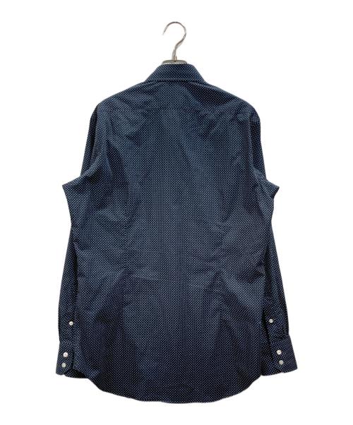 Brilla per il gusto（ブリッラ ペル イルグースト）Brilla per il gusto (ブリッラ ペル イルグースト) ドットシャツ ネイビー サイズ:40の古着・服飾アイテム