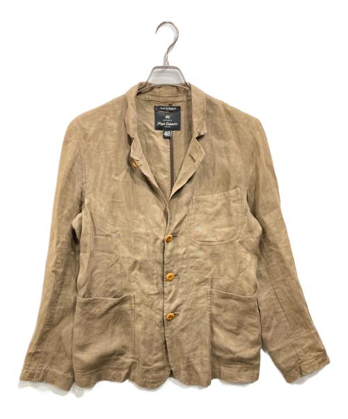 NIGEL CABOURN（ナイジェルケーボン）NIGEL CABOURN (ナイジェルケーボン) リネンジャケット ブラウン サイズ:46の古着・服飾アイテム