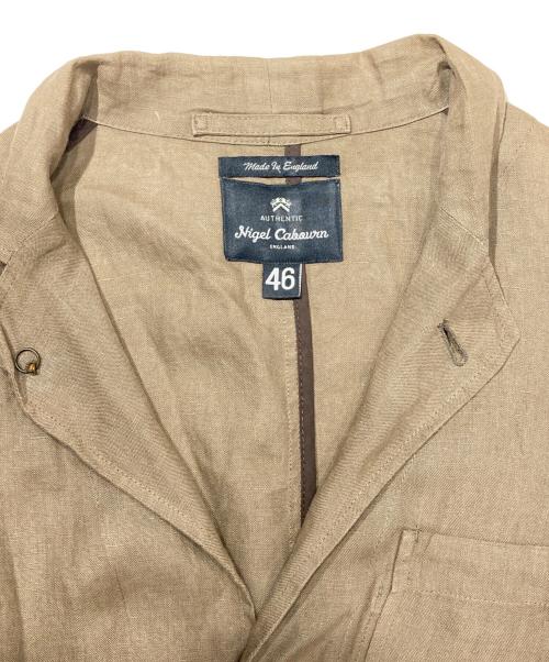 NIGEL CABOURN（ナイジェルケーボン）NIGEL CABOURN (ナイジェルケーボン) リネンジャケット ブラウン サイズ:46の古着・服飾アイテム