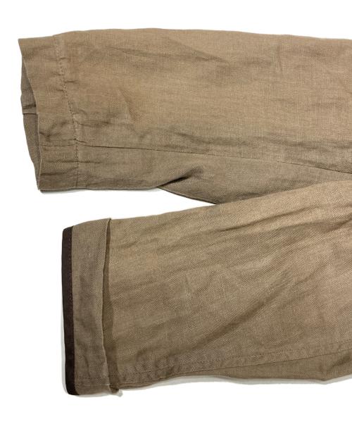 NIGEL CABOURN（ナイジェルケーボン）NIGEL CABOURN (ナイジェルケーボン) リネンジャケット ブラウン サイズ:46の古着・服飾アイテム