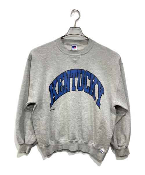 RUSSELL ATHLETIC（ラッセルアスレチック）RUSSELL ATHLETIC (ラッセルアスレチック) 前Vクルーネックスウェット グレー サイズ:Lの古着・服飾アイテム