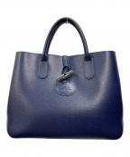 LONGCHAMPロンシャン）の古着「ロゾ トートバッグ」｜ネイビー