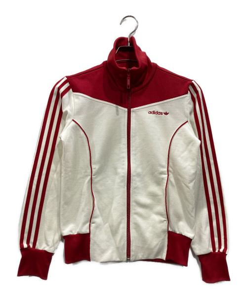 adidas（アディダス）adidas (アディダス) トラックジャケット ホワイト×レッド サイズ:Mの古着・服飾アイテム