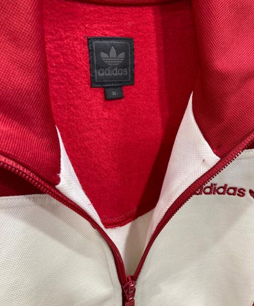 adidas（アディダス）adidas (アディダス) トラックジャケット ホワイト×レッド サイズ:Mの古着・服飾アイテム