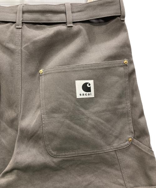 sacai（サカイ）sacai (サカイ) CarHartt (カーハート) ダブルニーダックショーツ グレー サイズ:4の古着・服飾アイテム