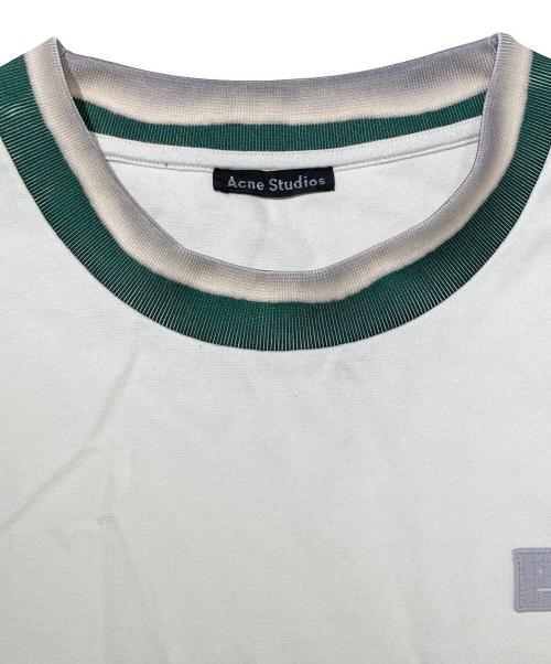 Acne studios（アクネ ストゥディオス）ACNE STUDIOS (アクネ ストゥディオス) ネックプリントTシャツ ホワイト サイズ:Ｓの古着・服飾アイテム