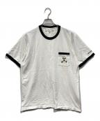 WHITE MOUNTAINEERING×DISNEYホワイトマウンテ二アニング×ディズニー）の古着「POCKET RINGER T-SHIRT」｜ホワイト