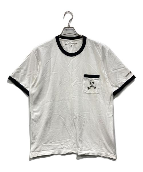 WHITE MOUNTAINEERING（ホワイトマウンテ二アニング）WHITE MOUNTAINEERING (ホワイトマウンテ二アニング) Disney (ディズニー) POCKET RINGER T-SHIRT ホワイト サイズ:2の古着・服飾アイテム
