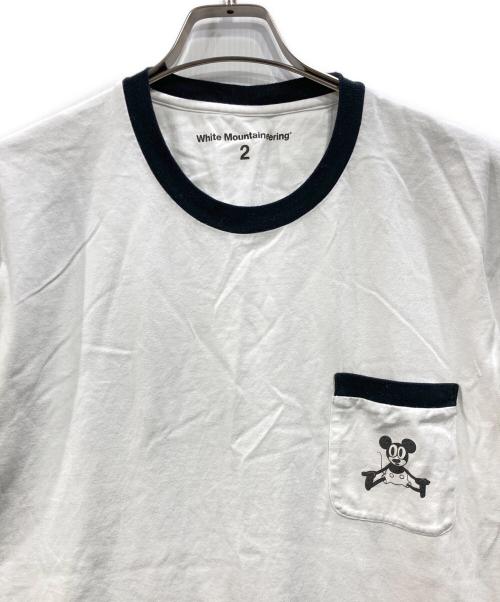 WHITE MOUNTAINEERING（ホワイトマウンテ二アニング）WHITE MOUNTAINEERING (ホワイトマウンテ二アニング) Disney (ディズニー) POCKET RINGER T-SHIRT ホワイト サイズ:2の古着・服飾アイテム