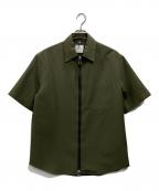 OAMCオーエーエムシー）の古着「ジップアップS/Sシャツ」｜オリーブ
