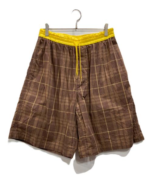 FUMITO GANRYU（フミトガンリュウ）FUMITO GANRYU (フミトガンリュウ) ハーフパンツ ブラウン サイズ:3の古着・服飾アイテム