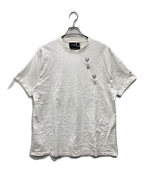 RAF SIMONS（ラフシモンズ）RAF SIMONS (ラフシモンズ) FRED PERRY (フレッドペリー) コラボTシャツ ホワイト サイズ:Mの古着・服飾アイテム
